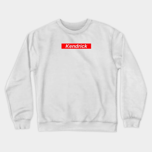 Kendrick Lamar // Red Box Logo Crewneck Sweatshirt by FlexxxApparel